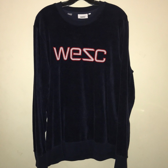 WESC velour crewneck - Picture 1 of 4
